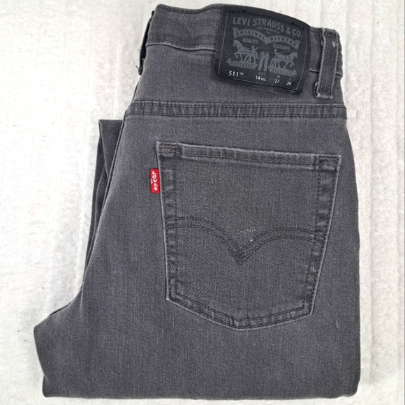 Levi's 511 Boy's Jeans Grey sz 14 R - Picture 9 of 9